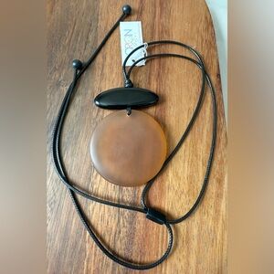 Origin Jewelry Artisan Necklace Modern NWT New Adjustable Glass